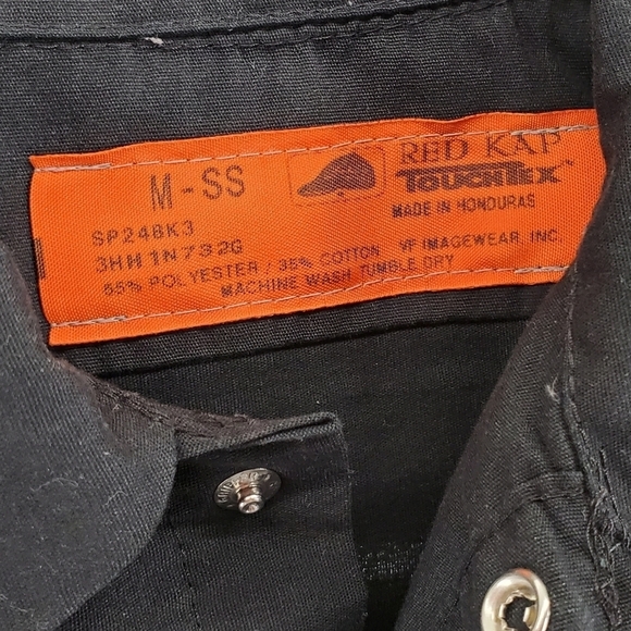 VTG Nintendo Work Shirt Mens M GAME OVER 2003 Black Button Up Short Sleeves RARE - Picture 3 of 11